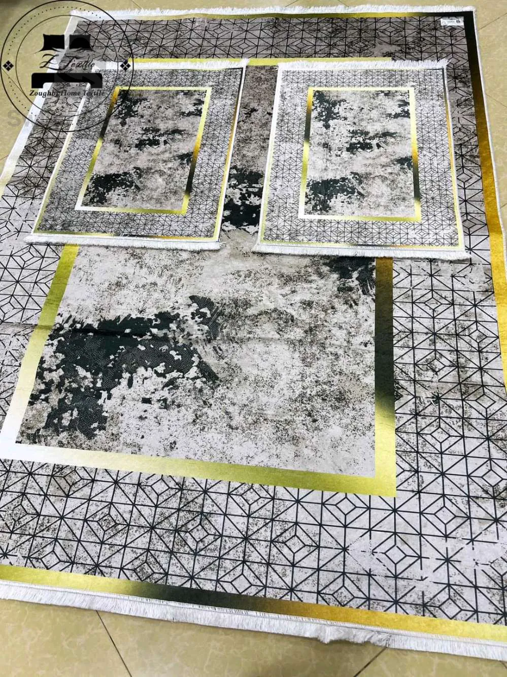 حصيرة + 2 سجاد بجانب السرير 3 قطع