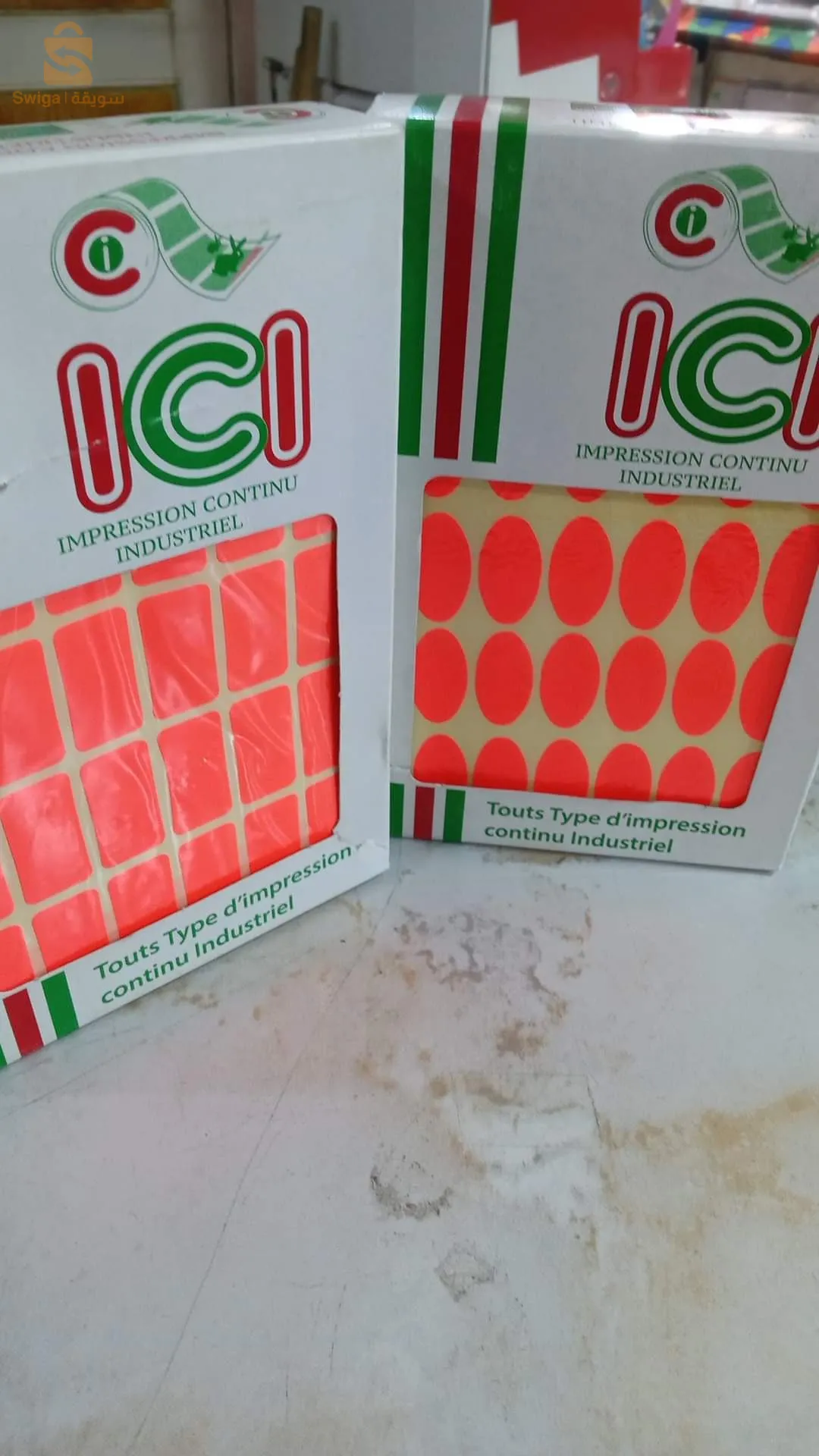 rouleau  autocollants thermique