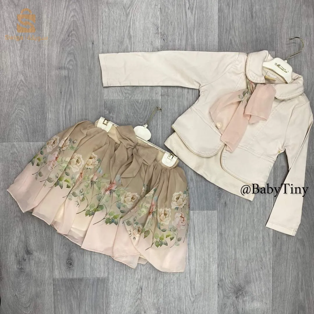 girls skirt set