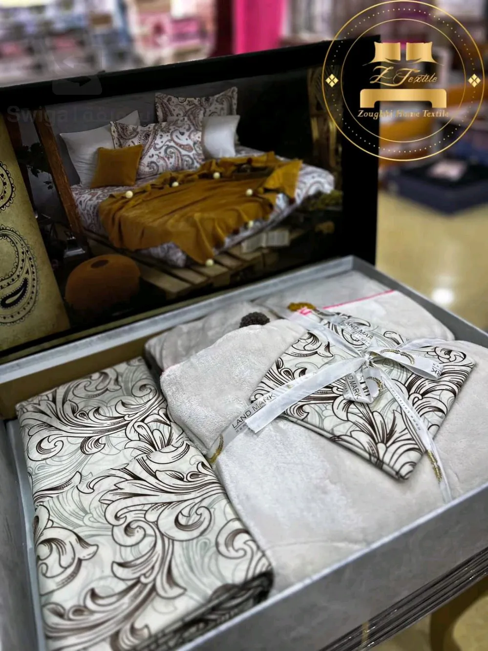 Plaid + Drap + 2 couvre oreiller