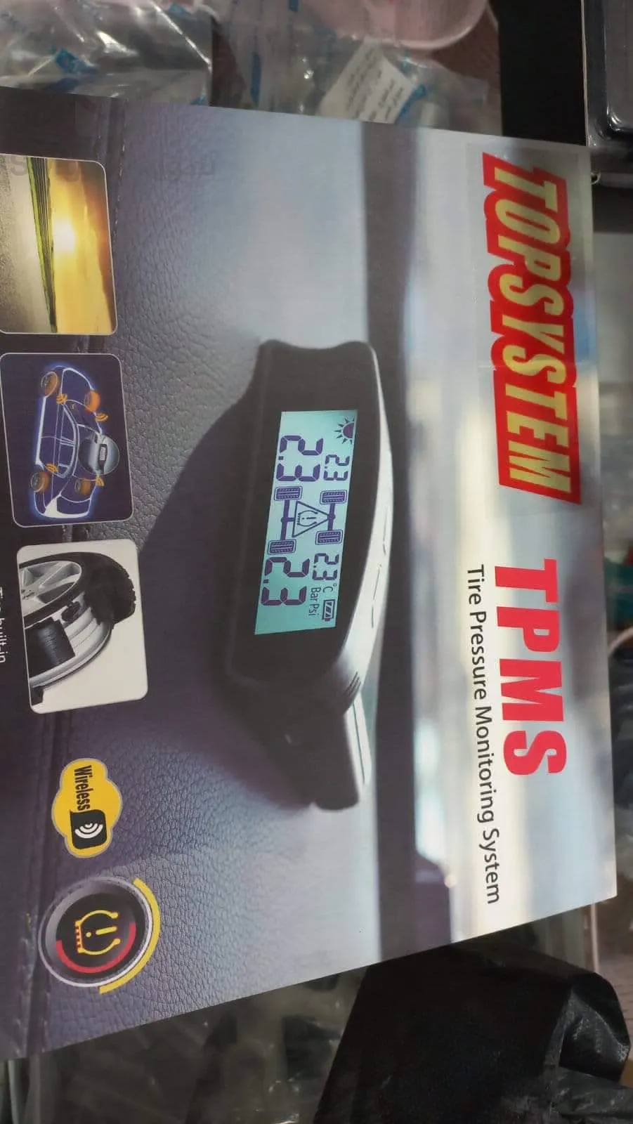 مستشعر ضغط الإطارات لأي نوع من المركبات