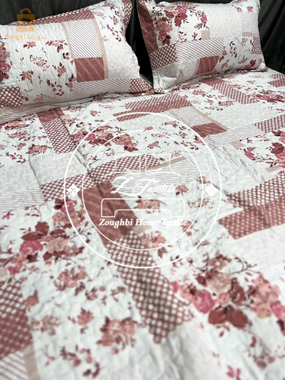 Double-sided bed cover 2 places + 2 pillow covers