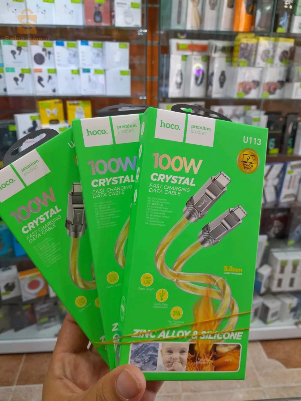 hoco_cable 100w🥊🔔😍
Crystal
Type-C to Type-C