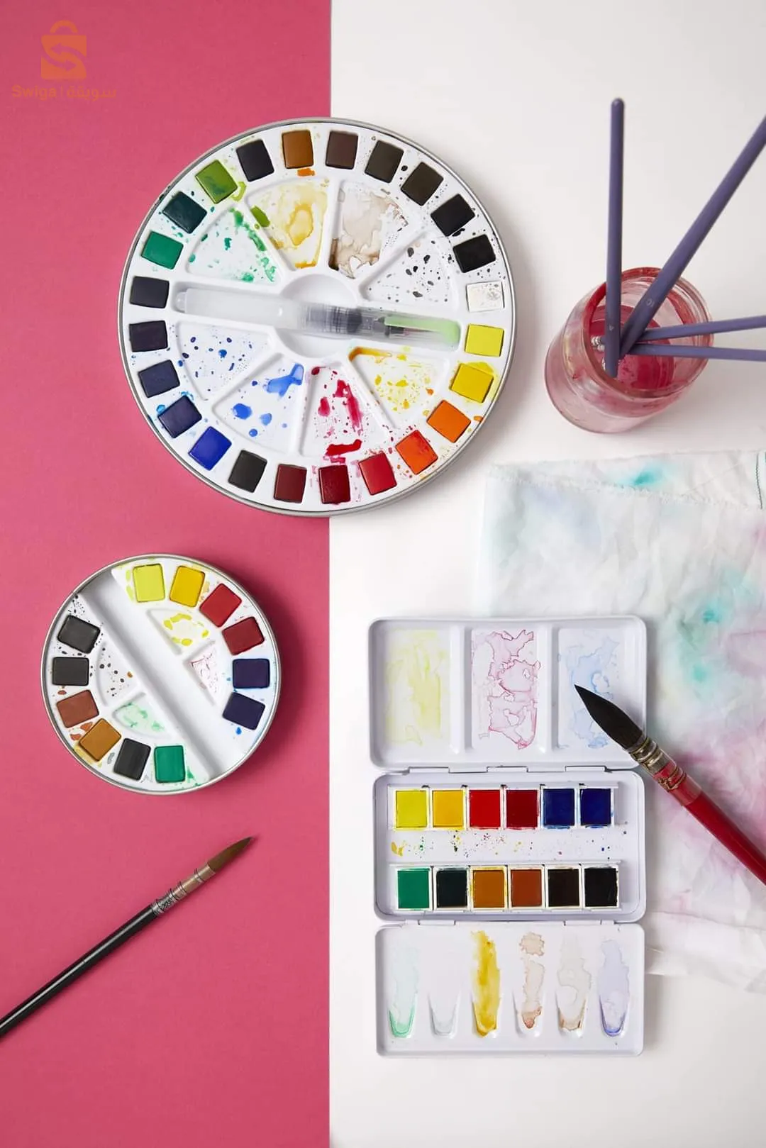 ألوان مائية