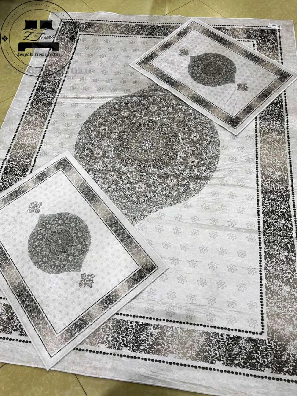 حصيرة + 2 سجاد بجانب السرير 3 قطع