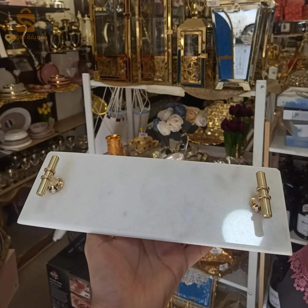 Plateau en marbre véritable