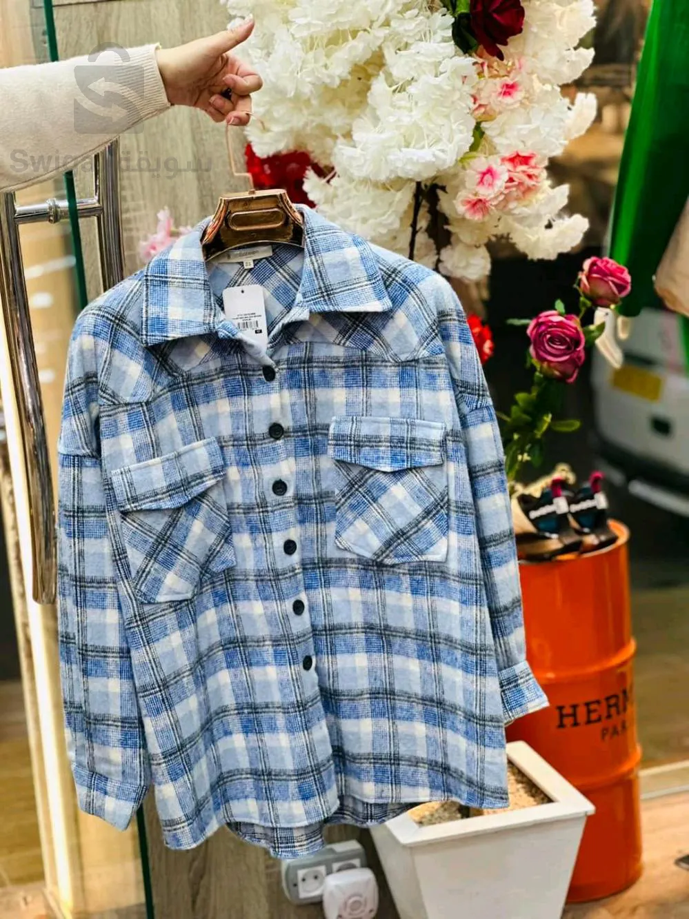Chemise à carreaux