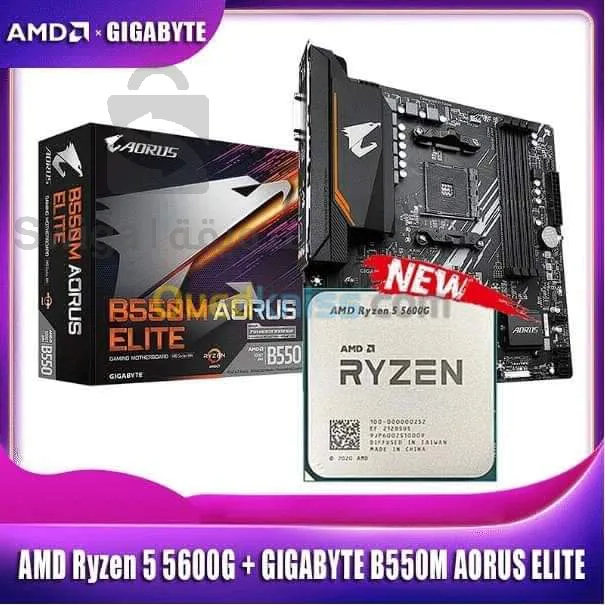 GIGABYTE B550M AORUS ELITE + RYZEN 5600/5600G +16G RAM + SSD 240/120G