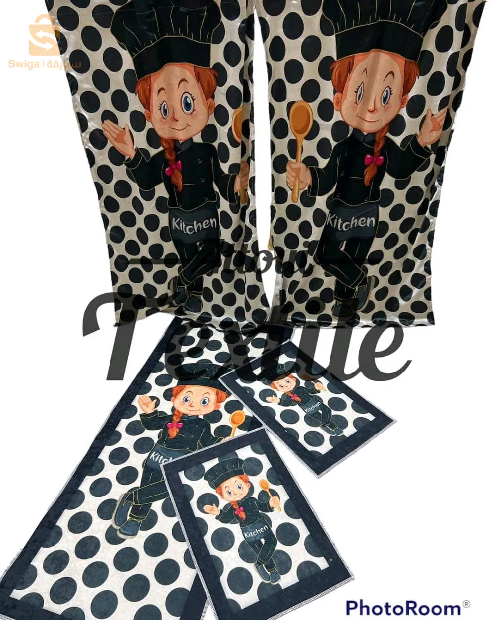 tapis cuisine +redeau 5 pièces