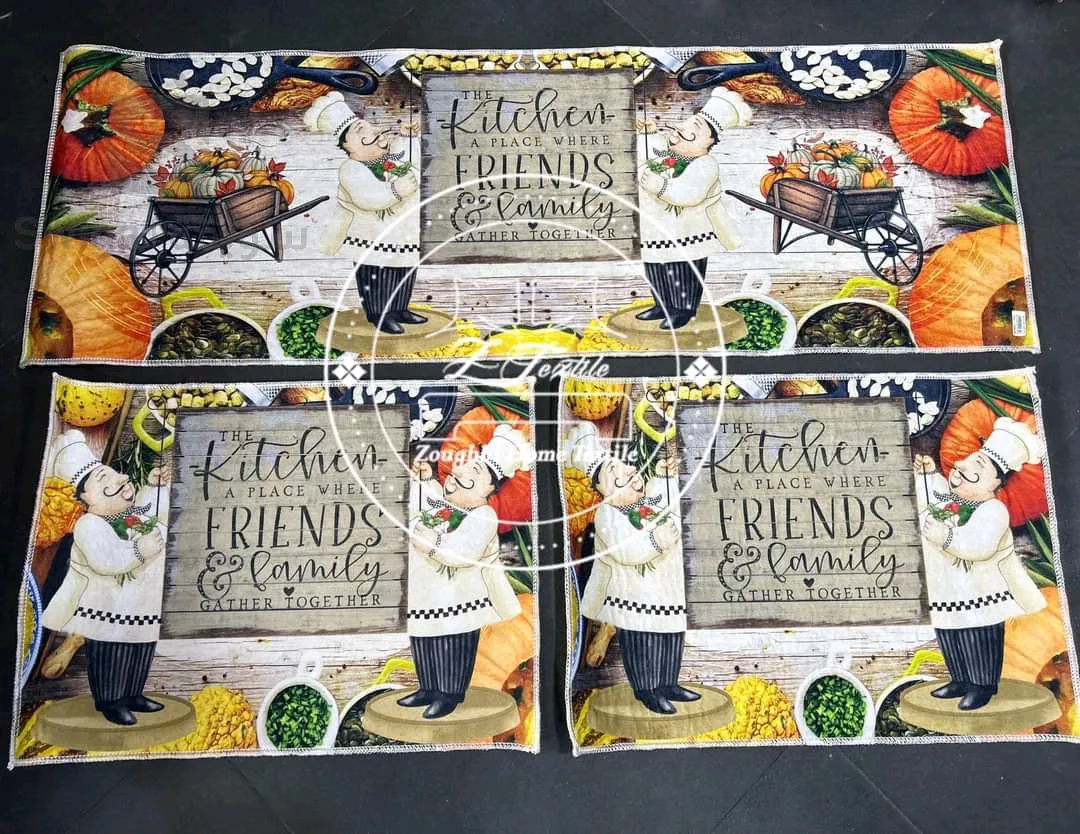 3-piece non-slip kitchen mat