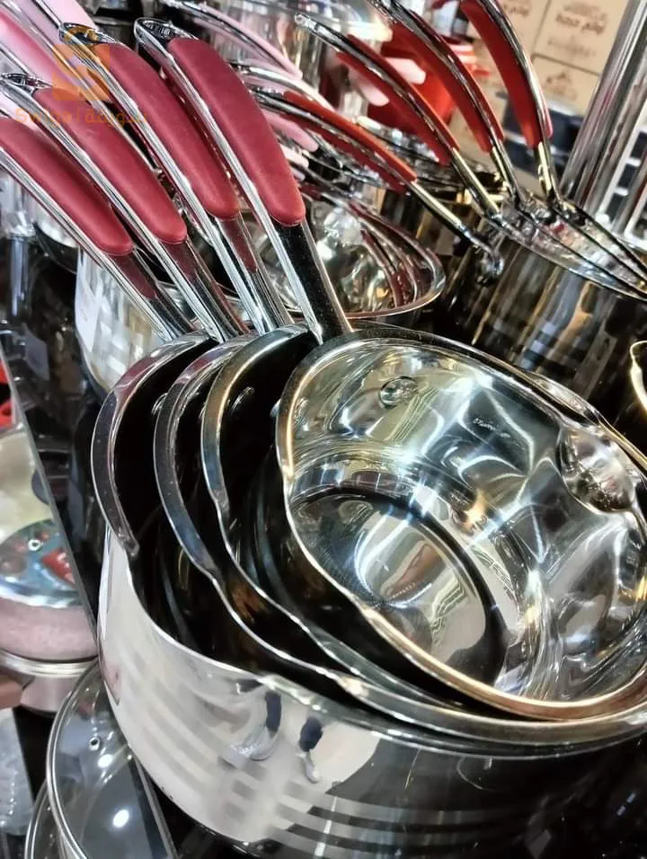 stainless steel saucepan