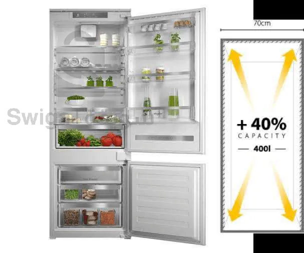 WHIRLPOOL built-in fridge freezer