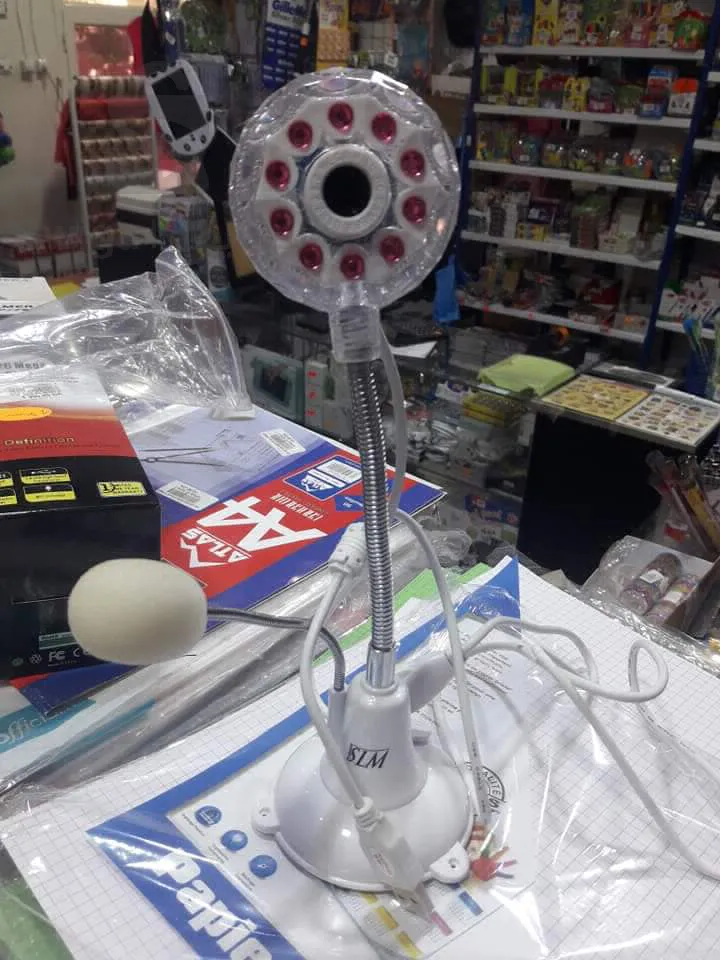 Computer camera with microphone