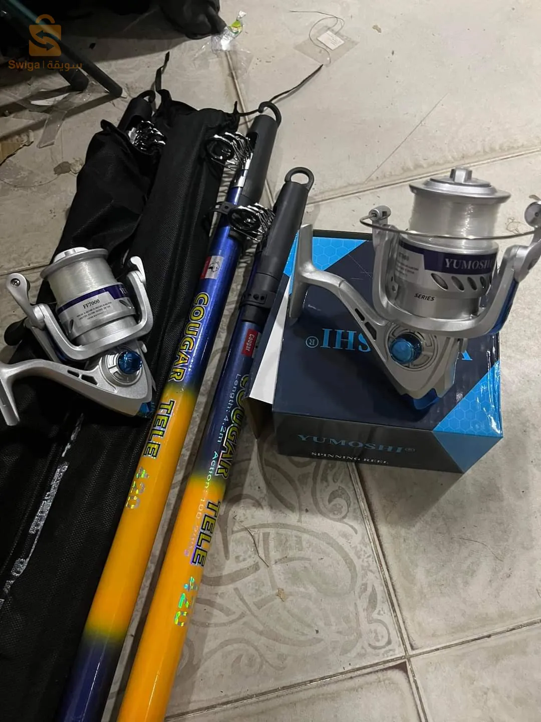 Canne cogar telescopik 3.60 + moulinet yumoshi 7000
