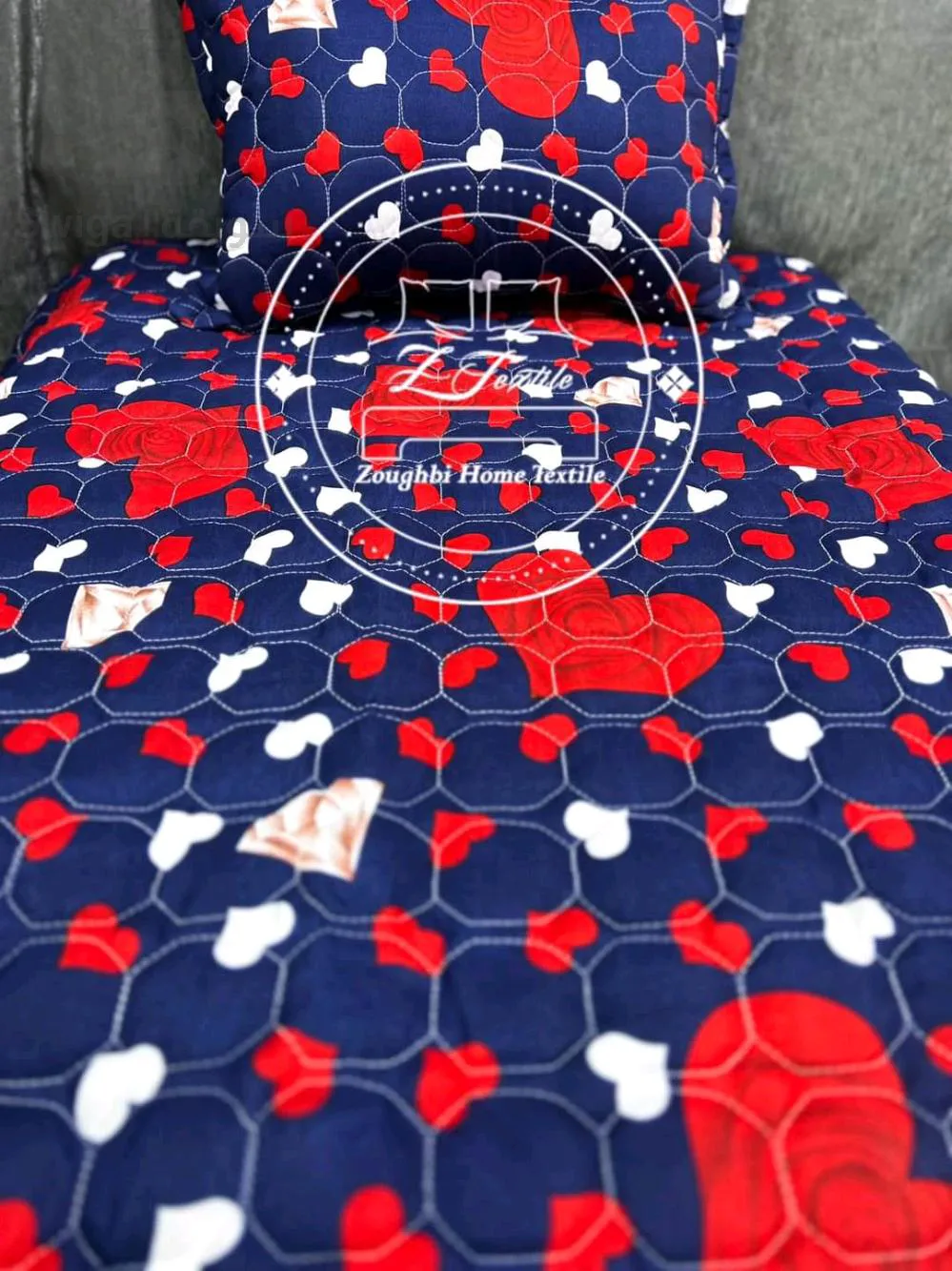 Couvre lit une place + couvre oreiller