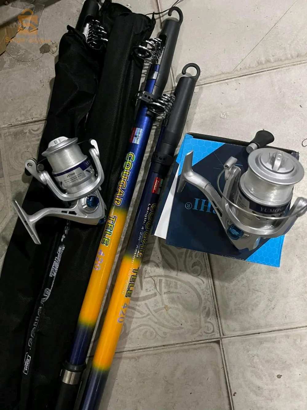 Canne cogar telescopik 3.60 + moulinet yumoshi 7000