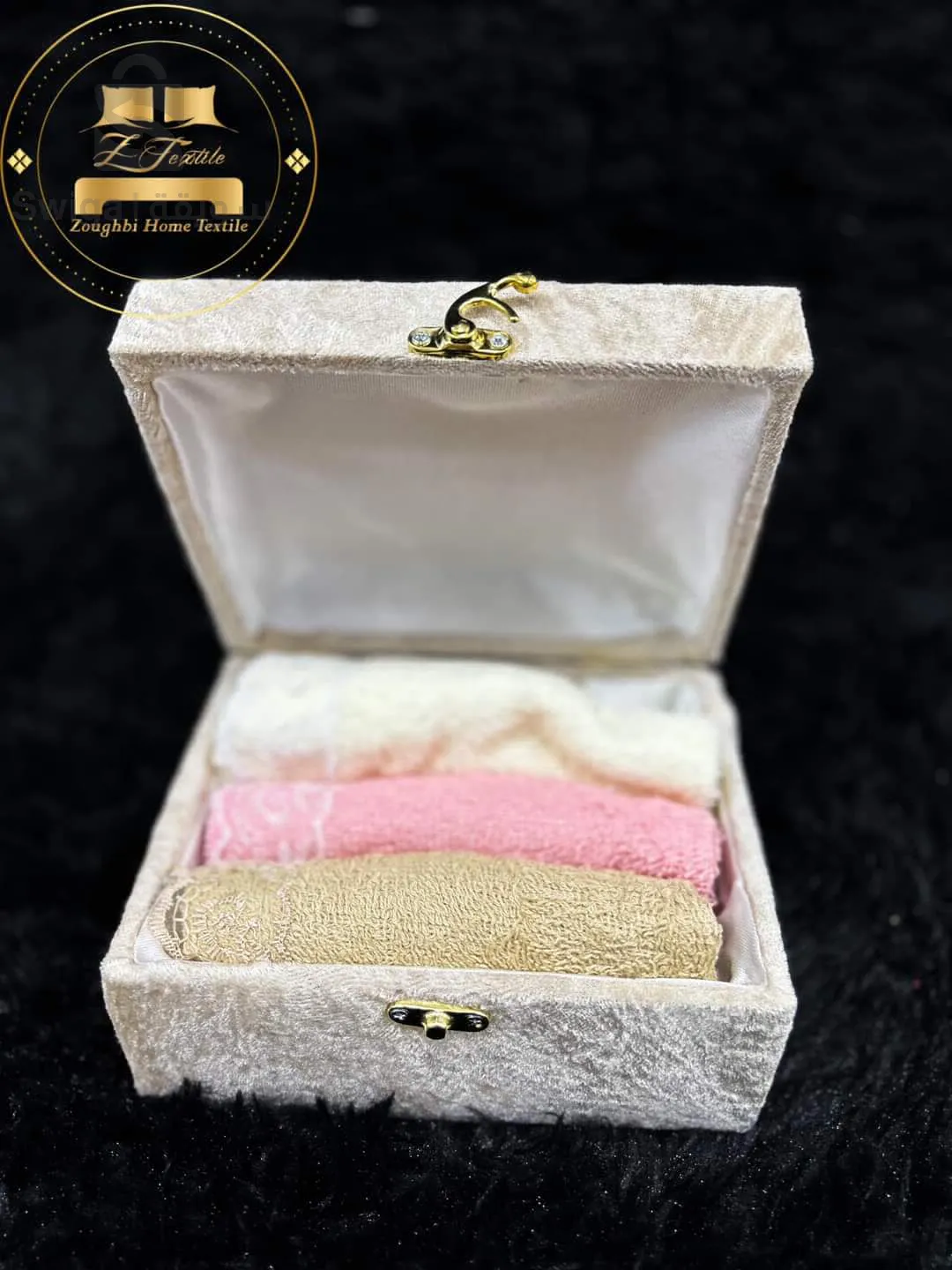 coffret  à serviettes 3 pièces