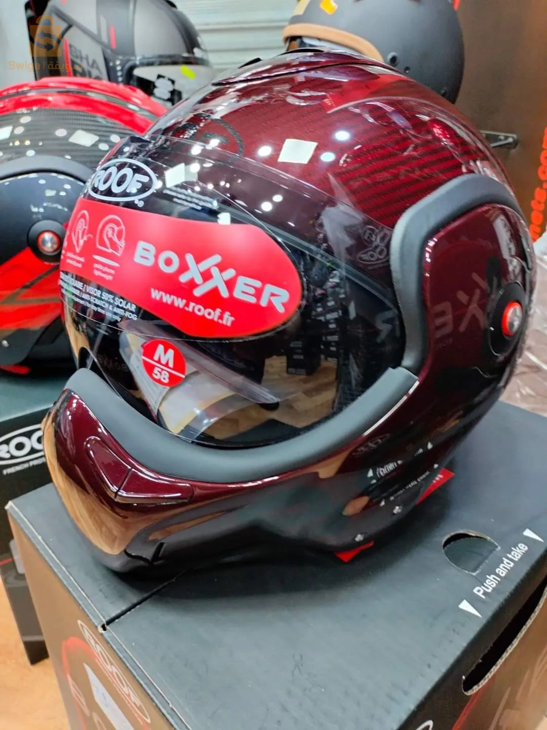 RO9 BOXXER CARBON MONO ROUGE