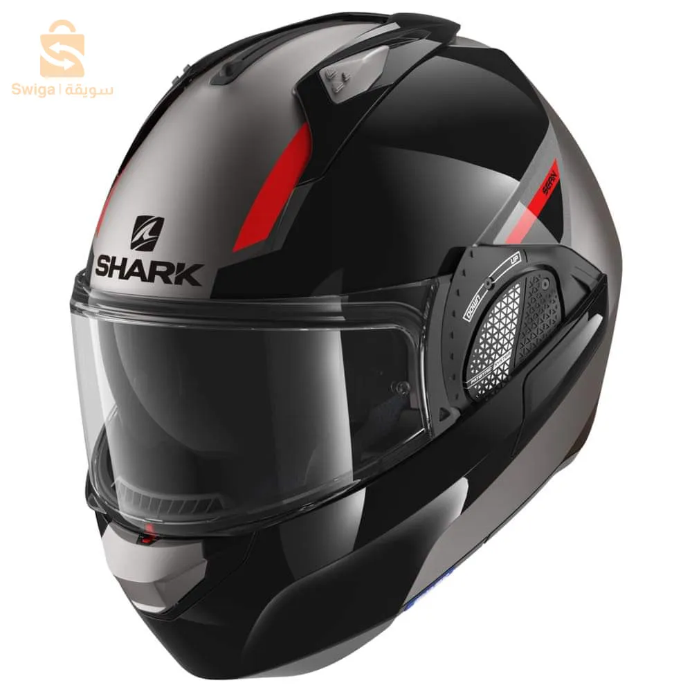 EVO-GT Casque de moto modulable noir | SHARK HELMETS