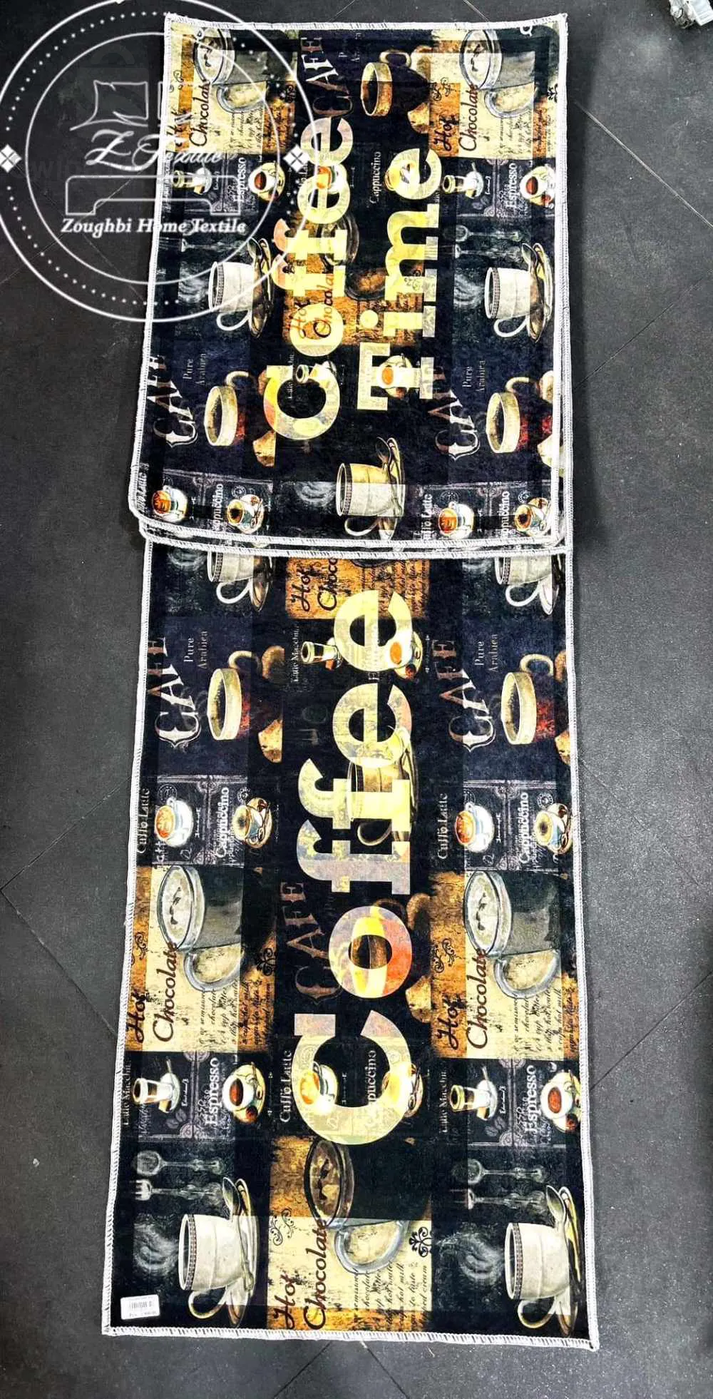 Tapis cuisine 3pièce anti-dérapant