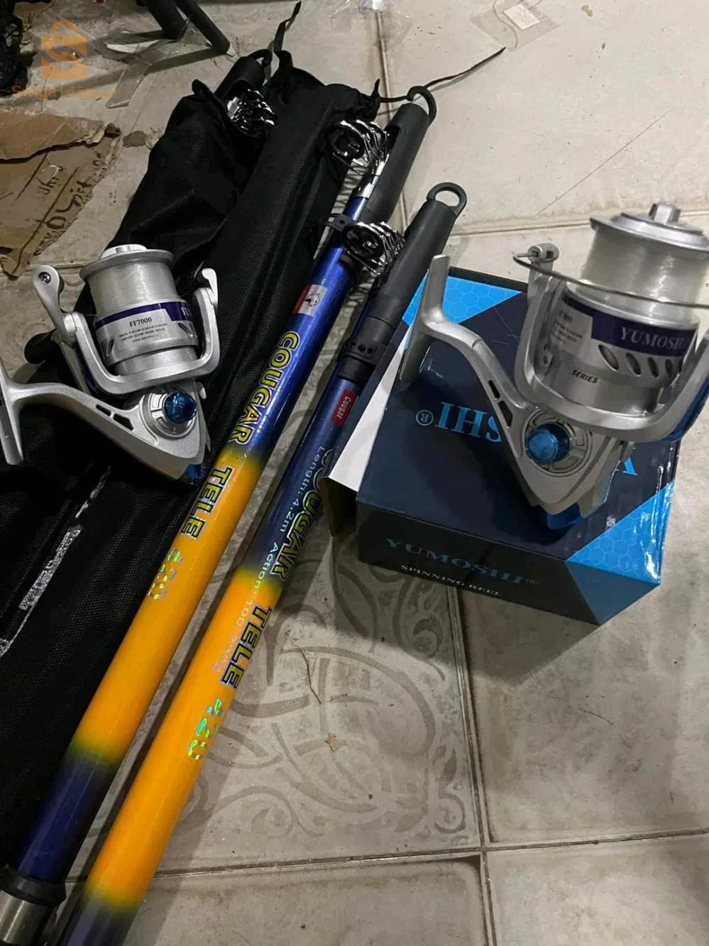 Canne cogar telescopik 3.60 + moulinet yumoshi 7000