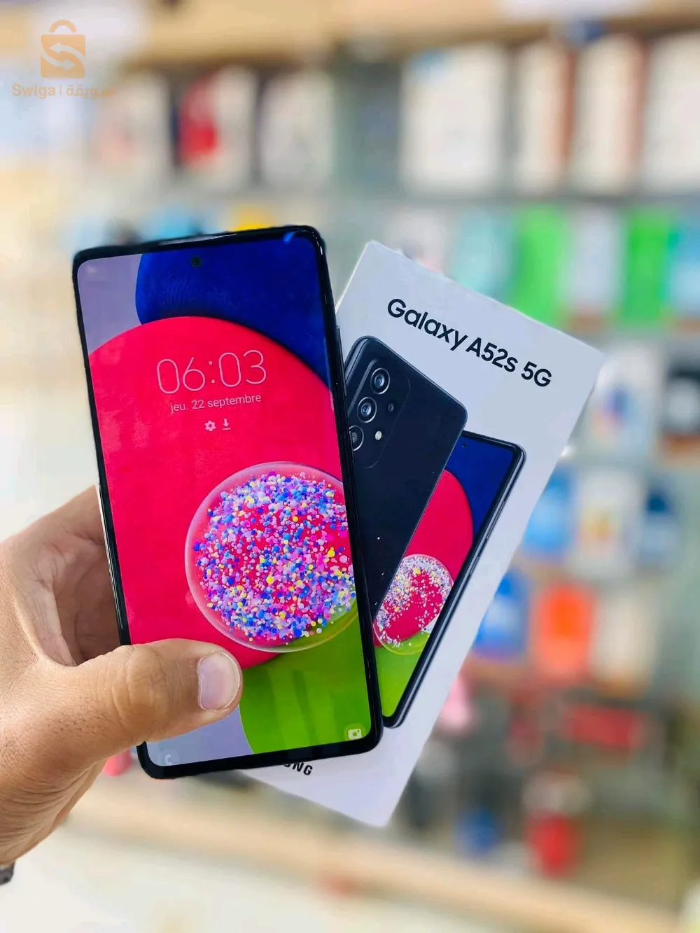 samsung A52s 5G  🥰🥰
مستعمل 10/10 
128/8😍