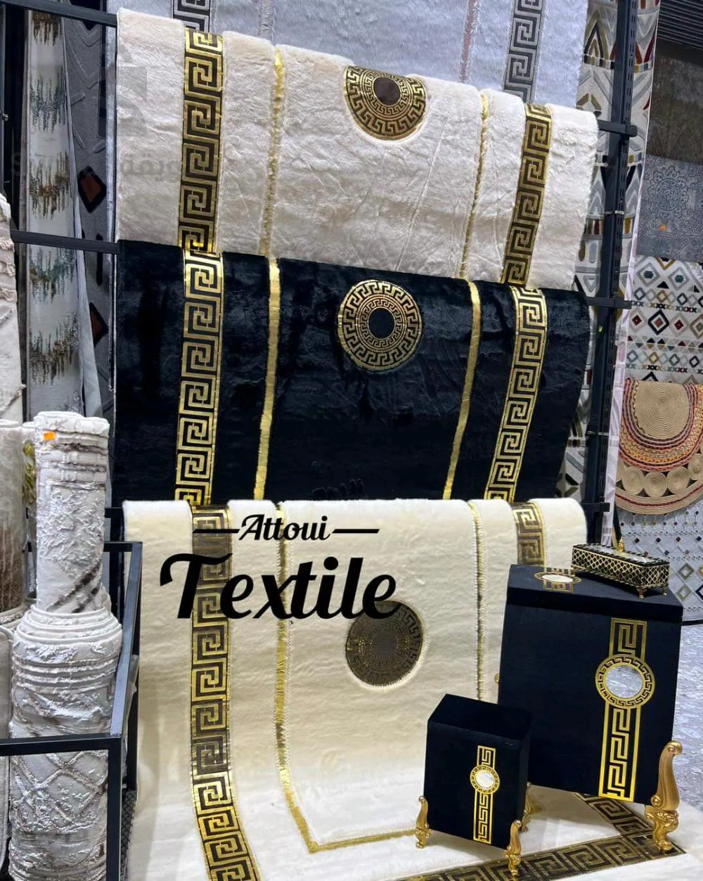 Tapis salon 3/2m ❤️
tapis chambre 160/230cm 
Tapis couloir 3m ❤️😍😍😍😍