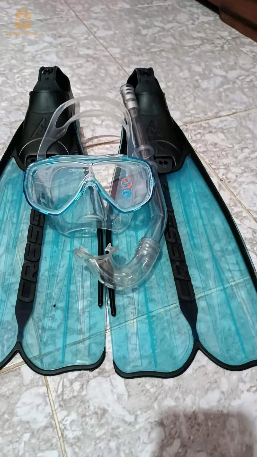 Palme cressi + masque tuba original