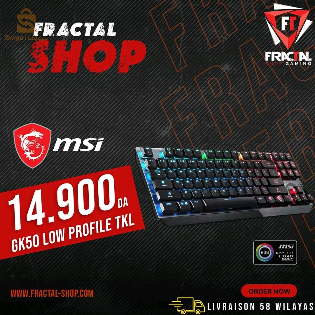 Clavier Gaming TKL rapide, précis et robuste