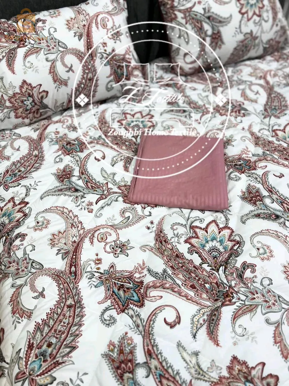 لحاف بمقعدين + غطاء + 2 غطاء وسادة