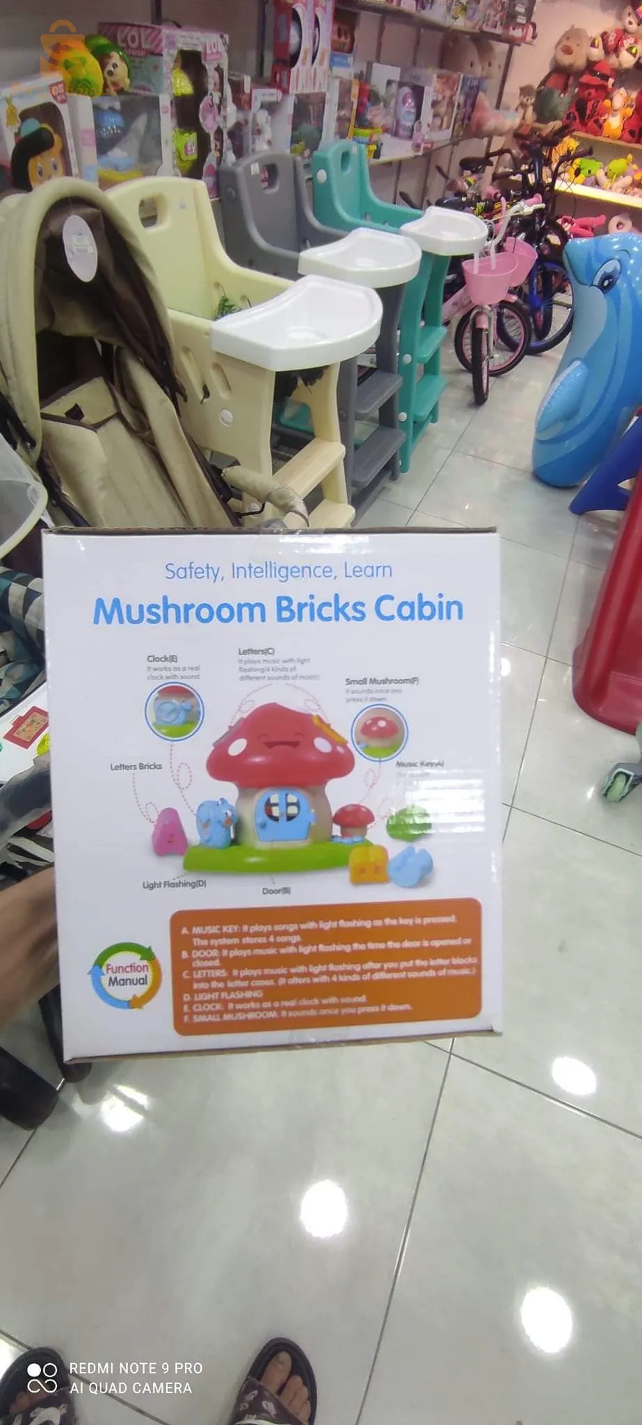 Cabine de briques de champignons