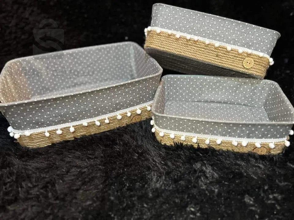 3 piece accessories basket