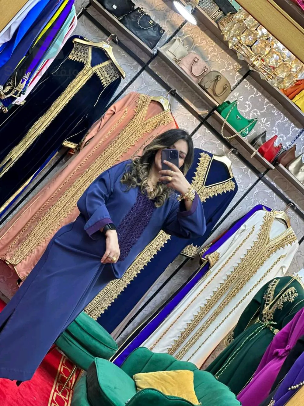 Jellaba avec un dessin léger