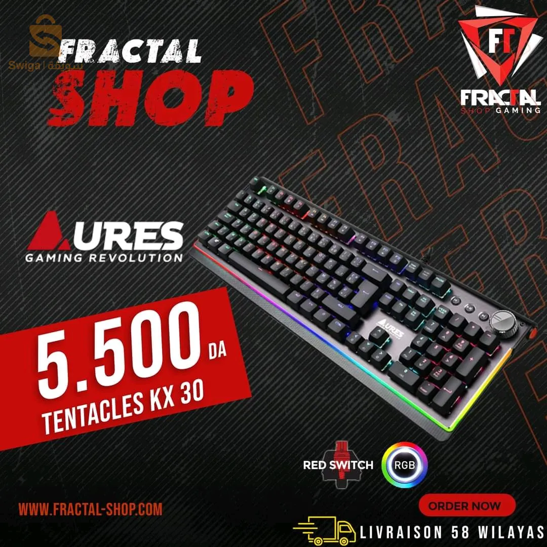 AURES TENTACLES KX30 MECHANICAL RGB GAMING KEYBOARD