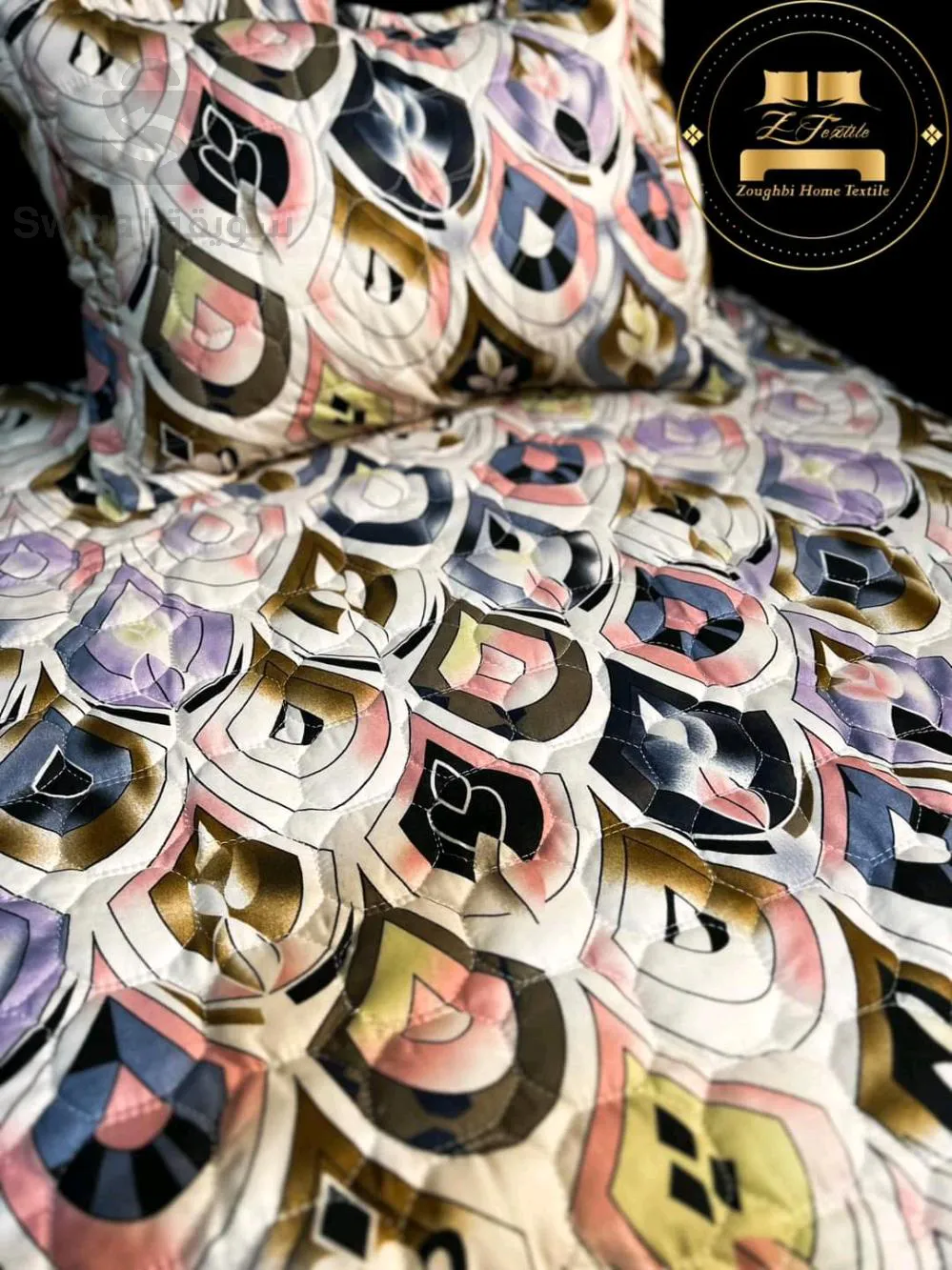 غطاء سرير مفرد + غطاء وسادة