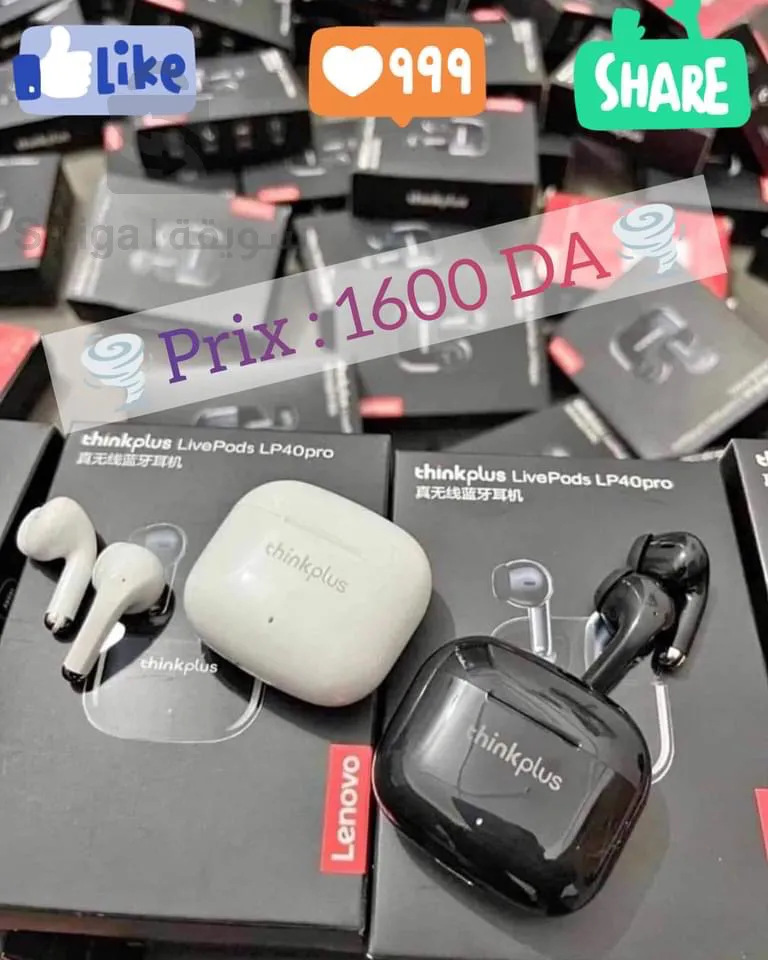سماعات بلوتوث lenovo Lp 40 pro