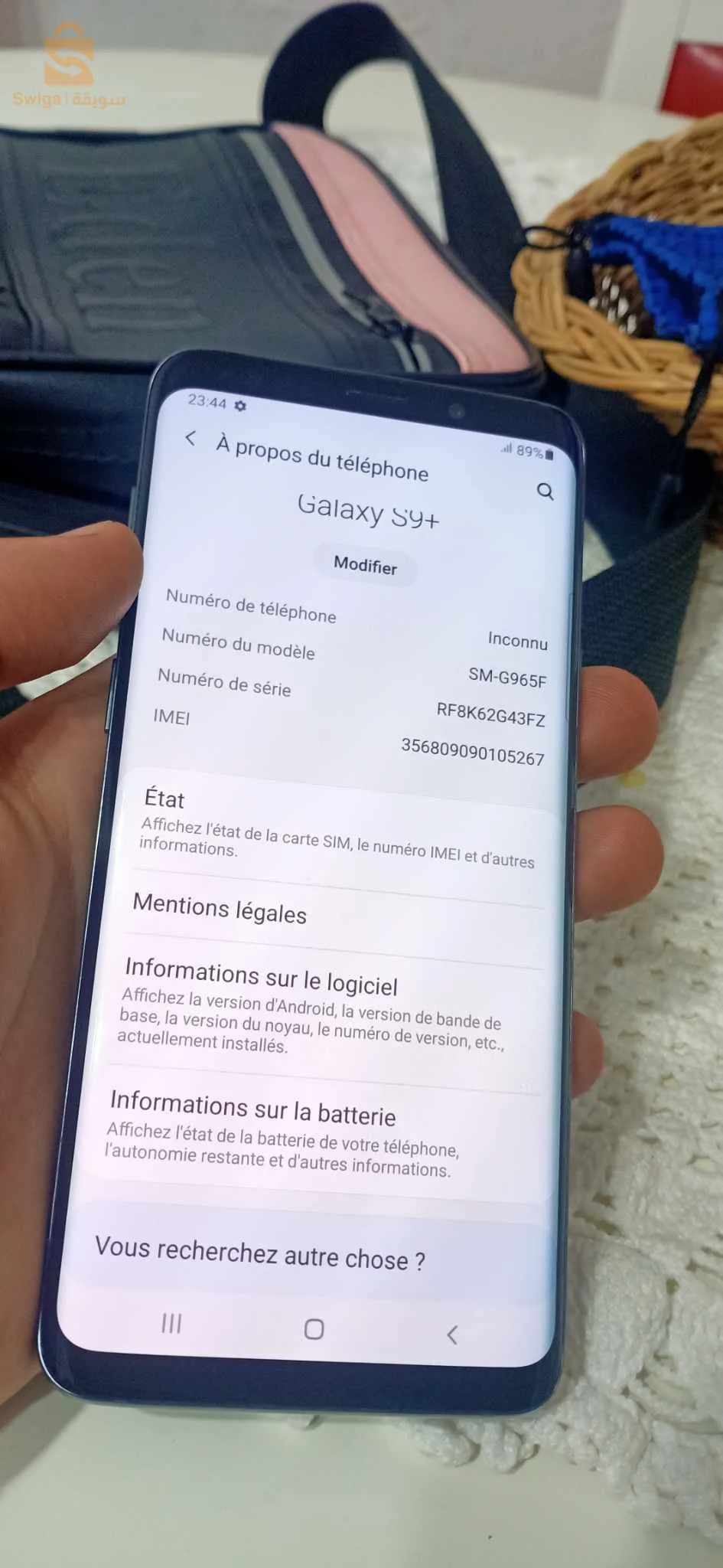 s9 plus habt caba
neuf