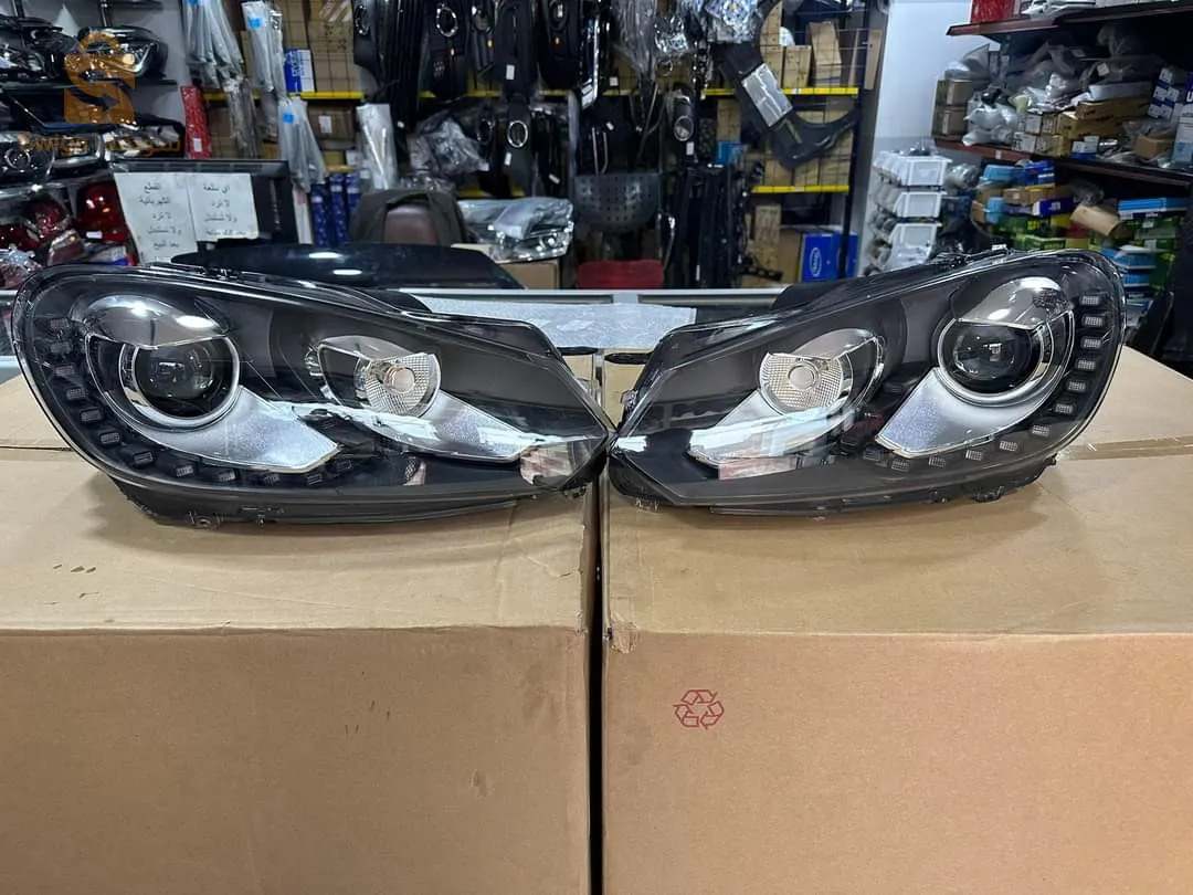 كشاف امامي جولف 6 زينون ال اي دي (اسود و كروم