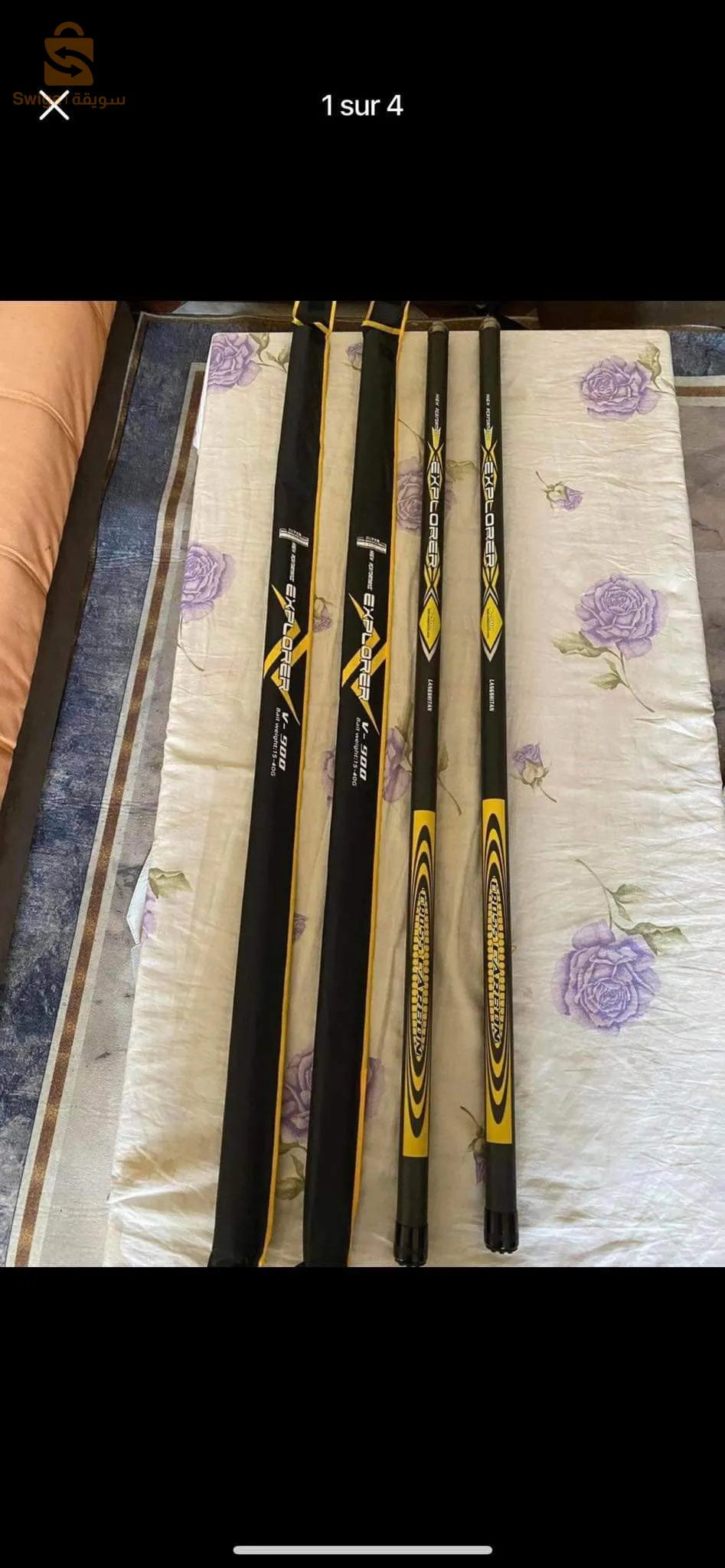 canne fix 9 mètres  ( léger)