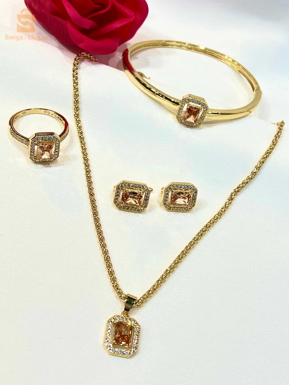 parure plaké Or