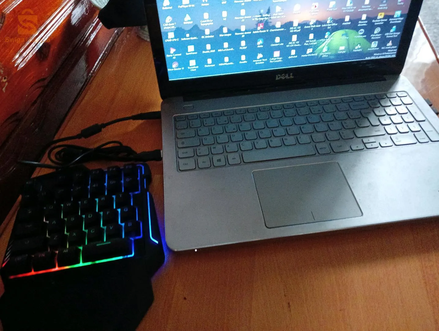 Clavier de jeu filaire USB avec rétroéclairage LED,