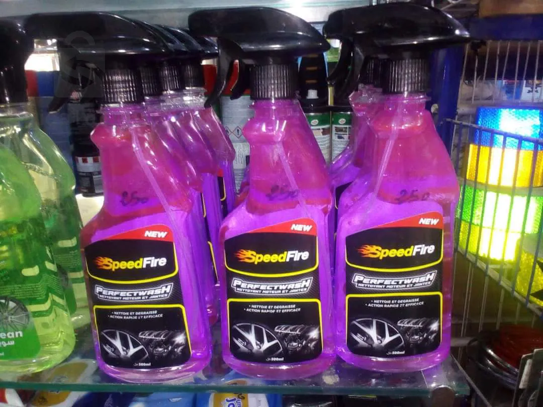 following products: foam washes, lifts and engine rim products, window cleaner.