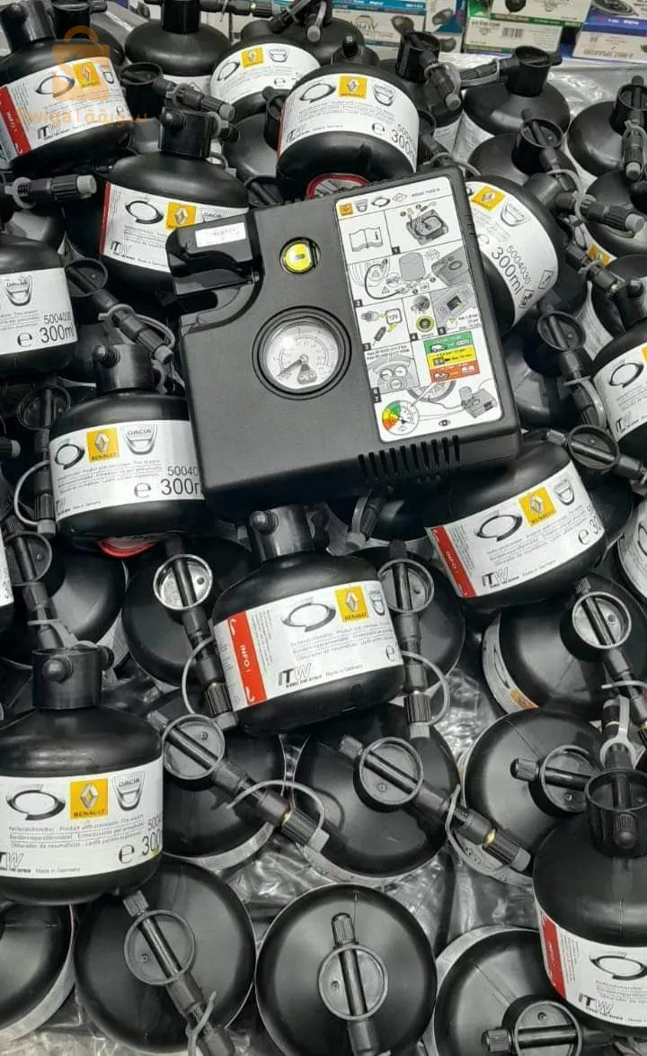 air compresseur + produit anti crevaison