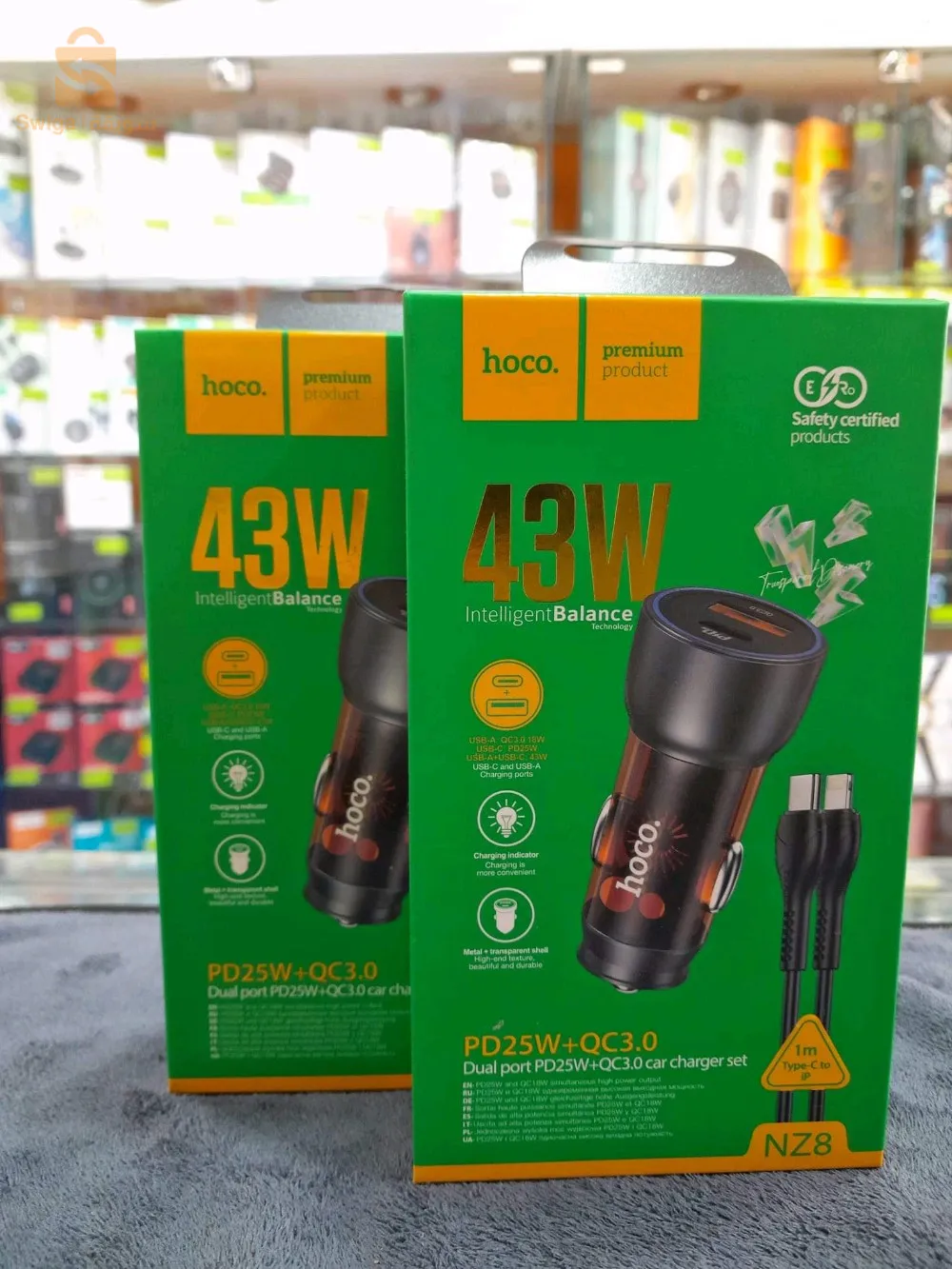 Modulateur_hoco 43w🥊🔔😍
USB &Type-C 
Cable Type-C to Type-C