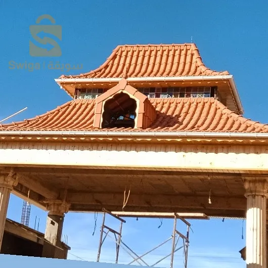 تركيب جميع انواع القرميد والاسقف الخشبية