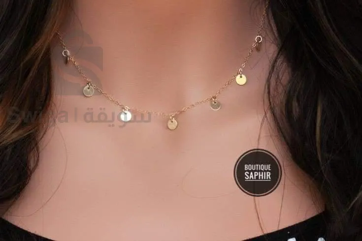 قلادة زينة النساء ذهب