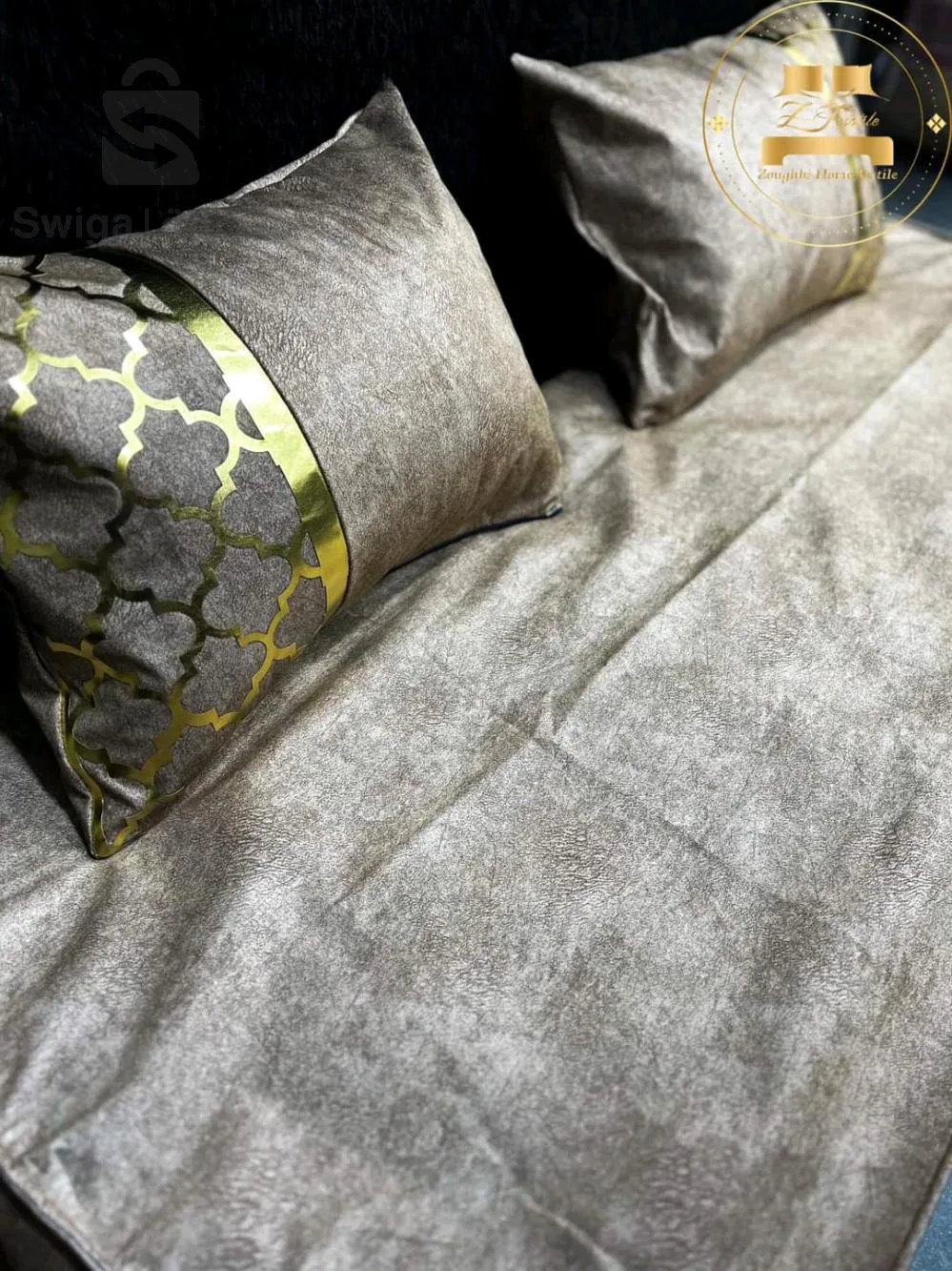 Housse canapé + une paire d'oreillers