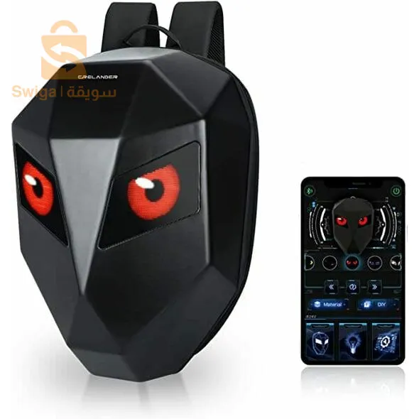 حقيبة ظهر بلاستيكية مع شاشة عرض