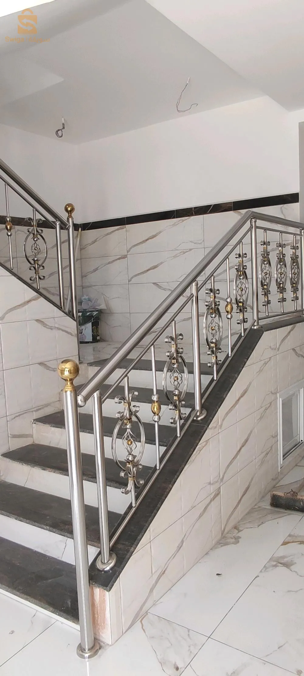 rampe d'escalier inox