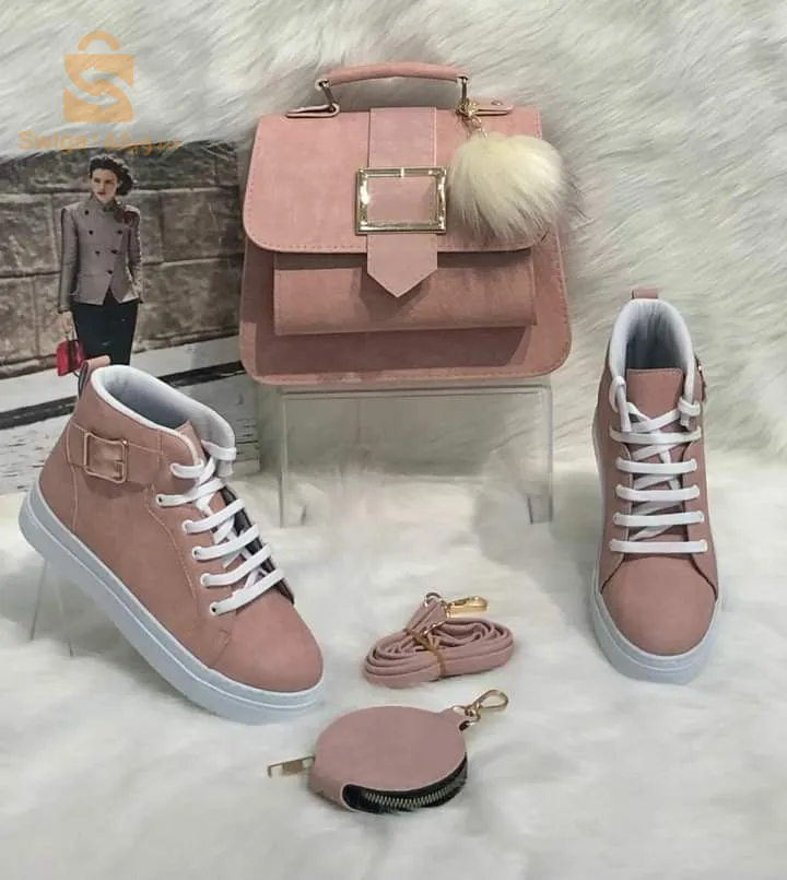 Shoes with saddlebags and shoes